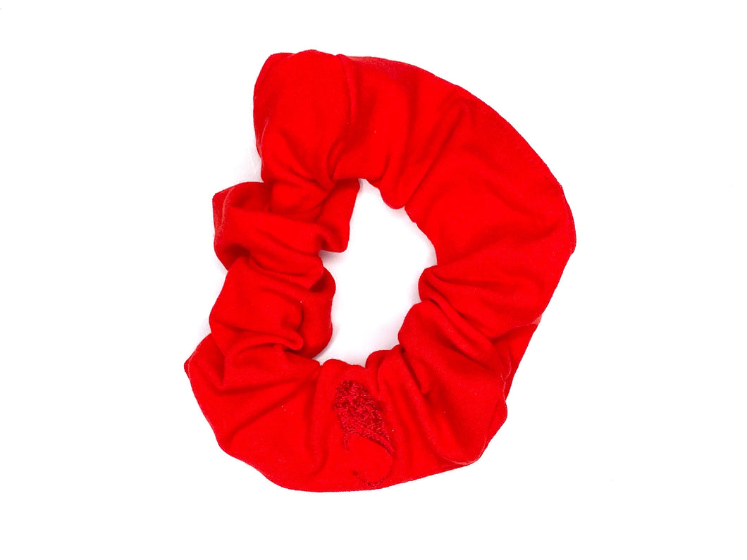 Bright Warm Red Scrunchie