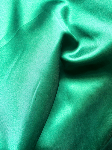 Emerald Green Satin Traditional Wrap