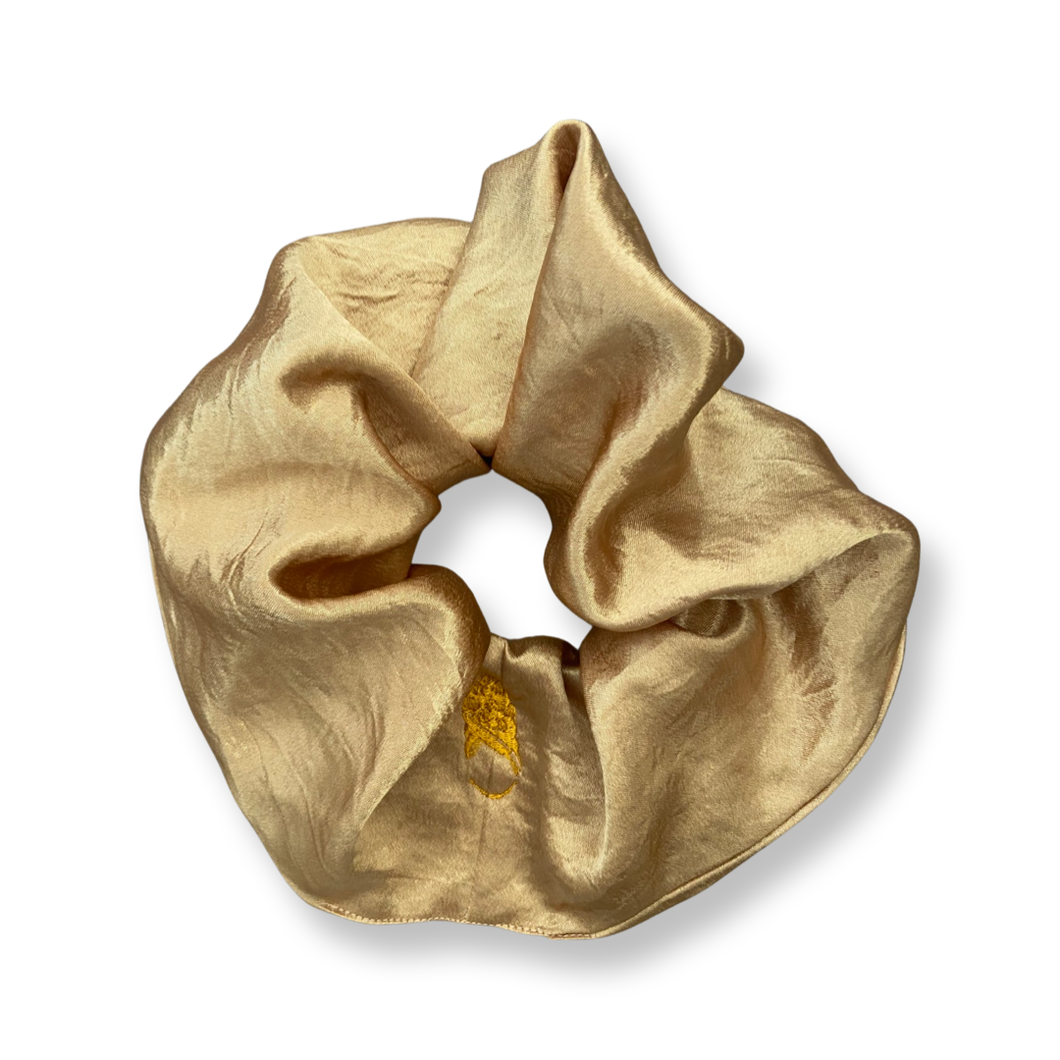 Crushed Gold Scrunchie